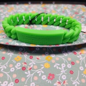 Marc by Marc Jacobs Neon Green Braided Bracelet